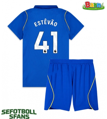 Chelsea Estevao Willian #41 Hemmaställ Barn 2026-27 Kortärmad (+ Korta byxor)